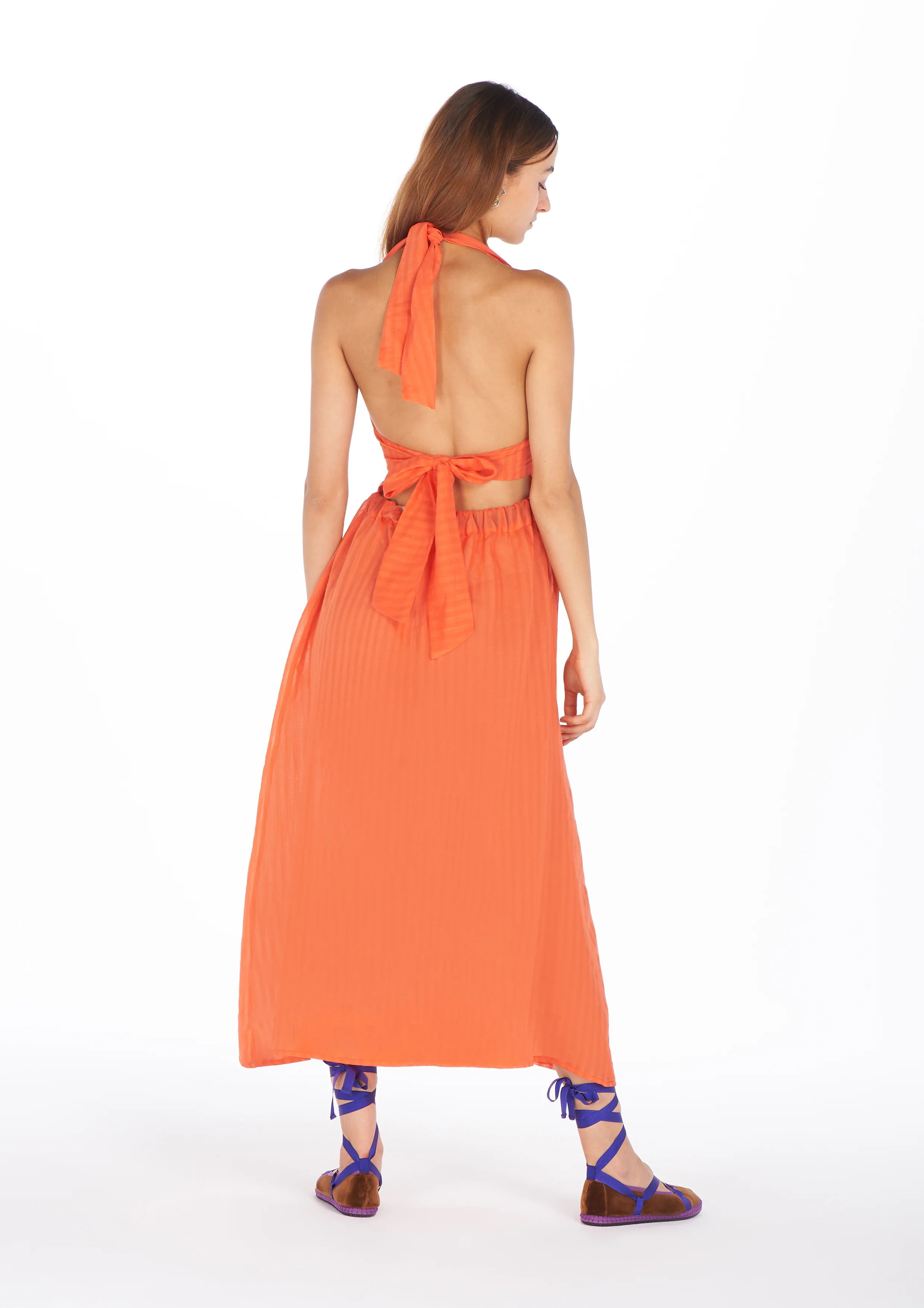 Zhou Orange Dress - Image 2
